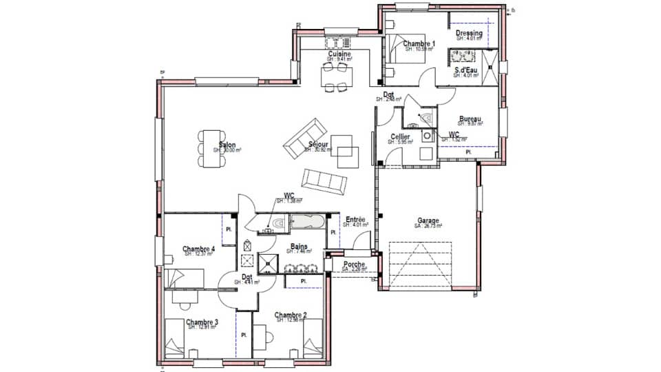 Maison neuve - Terrain à bâtir Saint-Pavace (72190) à Saint-Pavace (72), prix 469 000 €