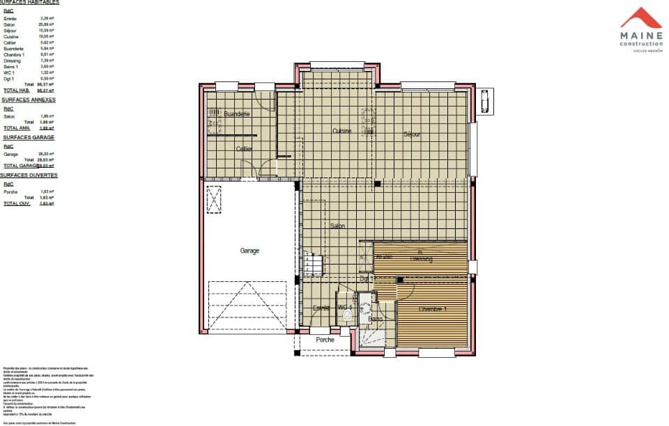 Maison neuve - Terrain à bâtir Saint-Pavace (72190) à Saint-Pavace, prix 439 000 €