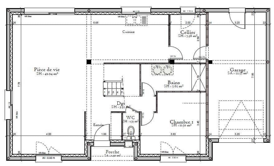 Maison neuve - Terrain à bâtir Saint-Jean-d'Assé (72380) à Saint-Jean-d'Assé (72), prix 299 000 €
