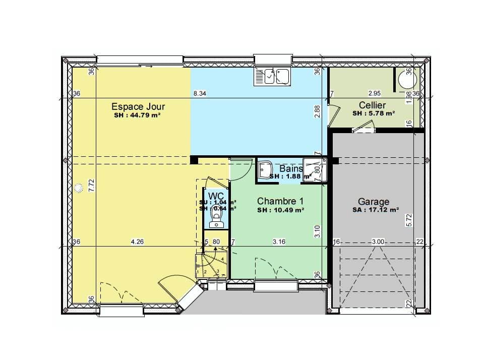 Maison neuve - Terrain à bâtir Soulitré (72370) à Soulitré (72), prix 239 000 €