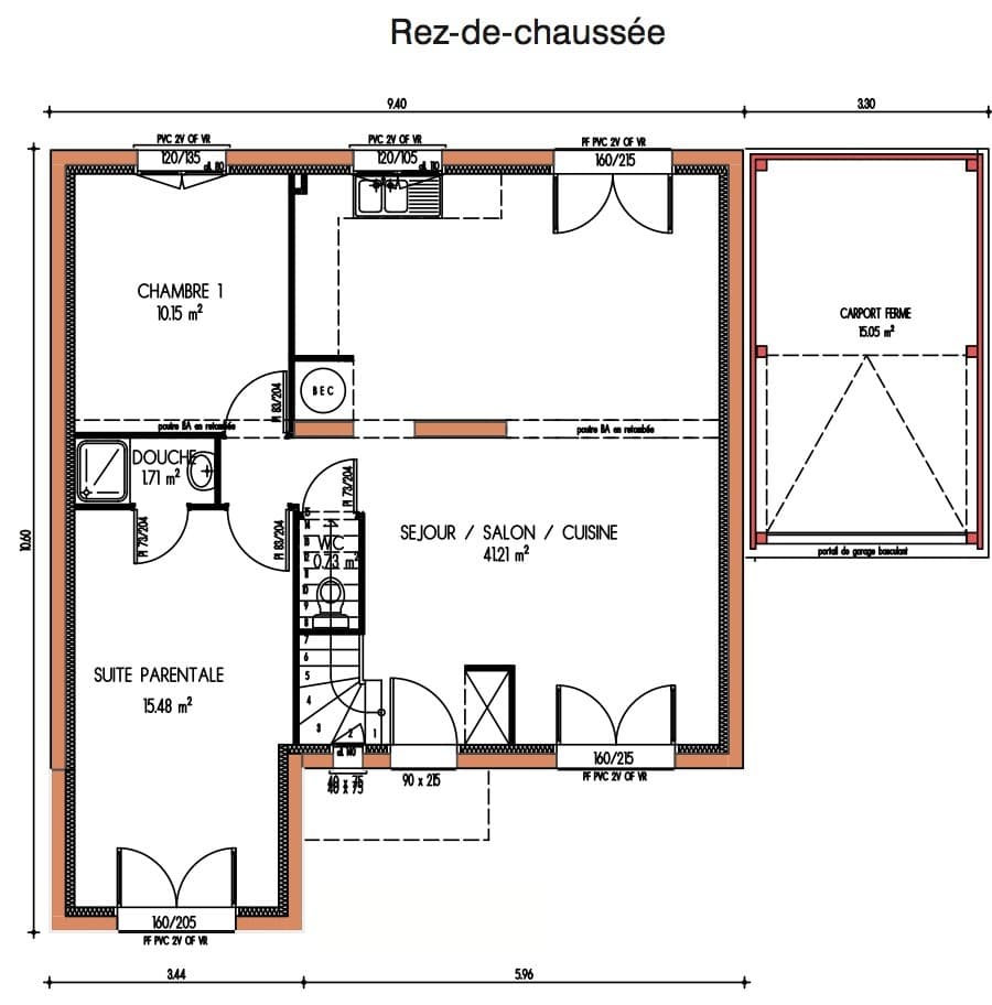 Maison neuve - Terrain à bâtir Soulitré (72370) à Soulitré (72), prix 279 000 €