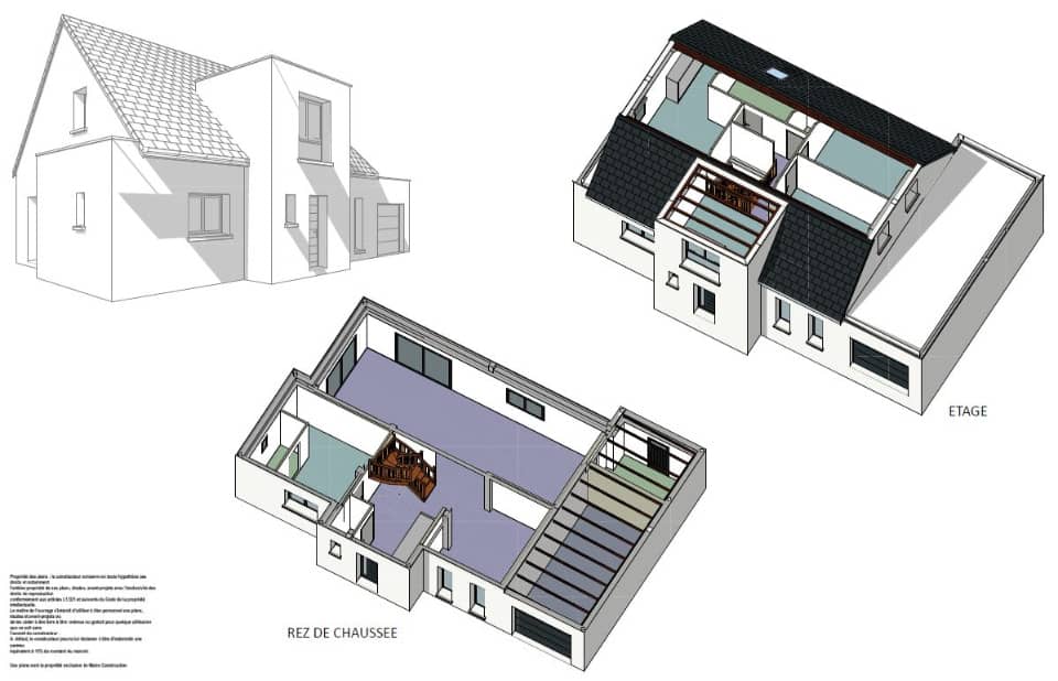 Maison neuve - Terrain à bâtir Saint-Saturnin (72650) à Saint-Saturnin (72), prix 379 000 €