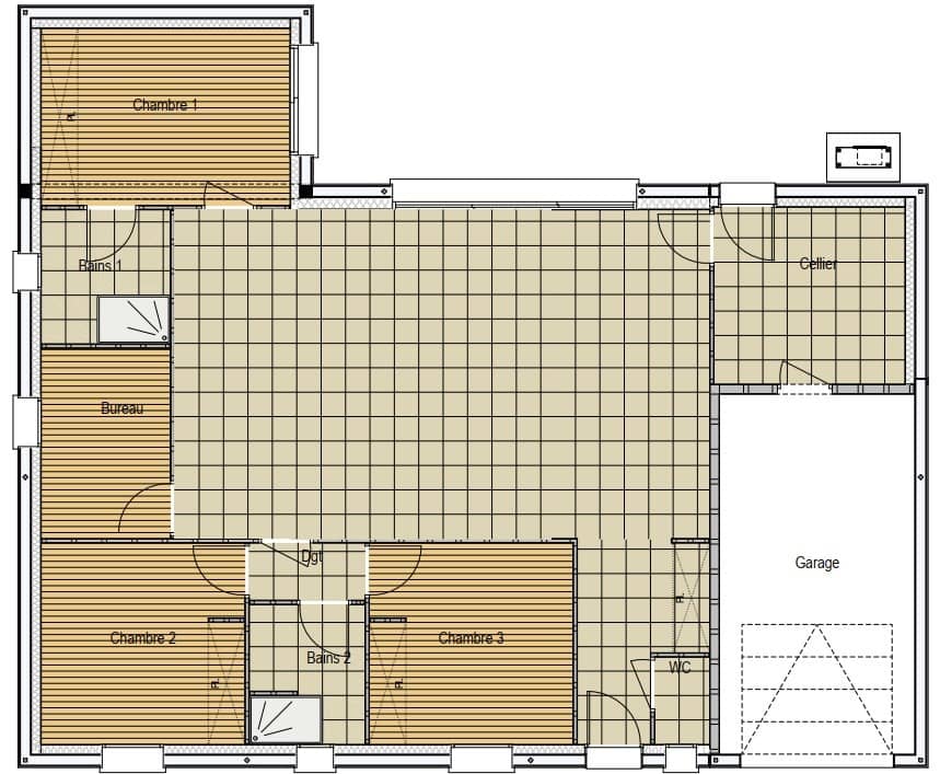 Maison neuve - Terrain à bâtir Neuville-sur-Sarthe (72190) à Neuville-sur-Sarthe, prix 309 000 €
