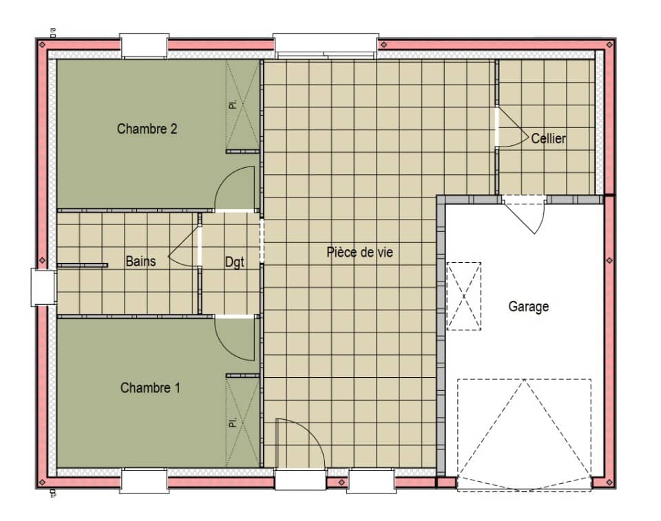 Maison neuve - Terrain à bâtir Coulans-sur-Gée (72550) à Coulans-sur-Gée, prix 164 000 €