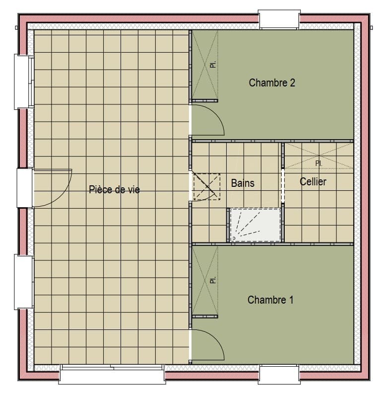 Maison neuve - Terrain à bâtir Coulans-sur-Gée (72550) à Coulans-sur-Gée (72), prix 149 000 €