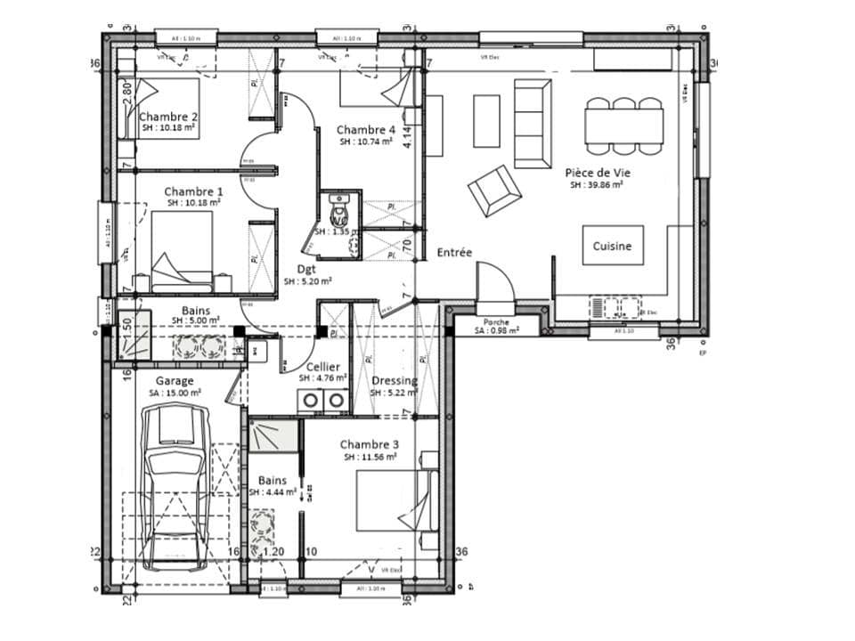 Maison neuve - Terrain à bâtir Écommoy (72220) à Écommoy, prix 289 000 €