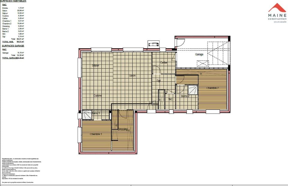 Maison neuve - Terrain à bâtir () à Champagné (72), prix 250 000 €