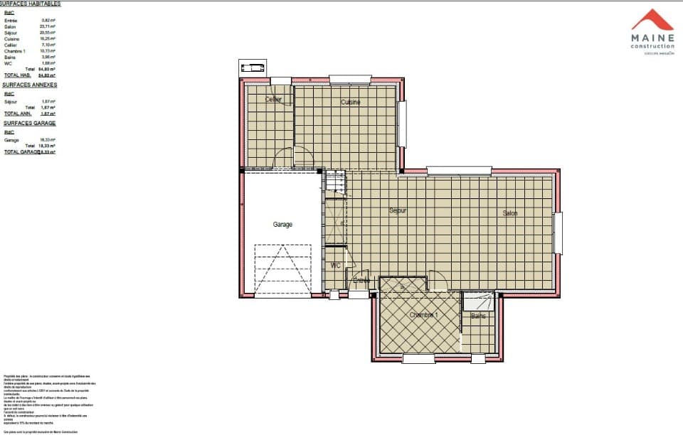 Maison neuve - Terrain à bâtir () à La Flèche (72), prix 355 000 €