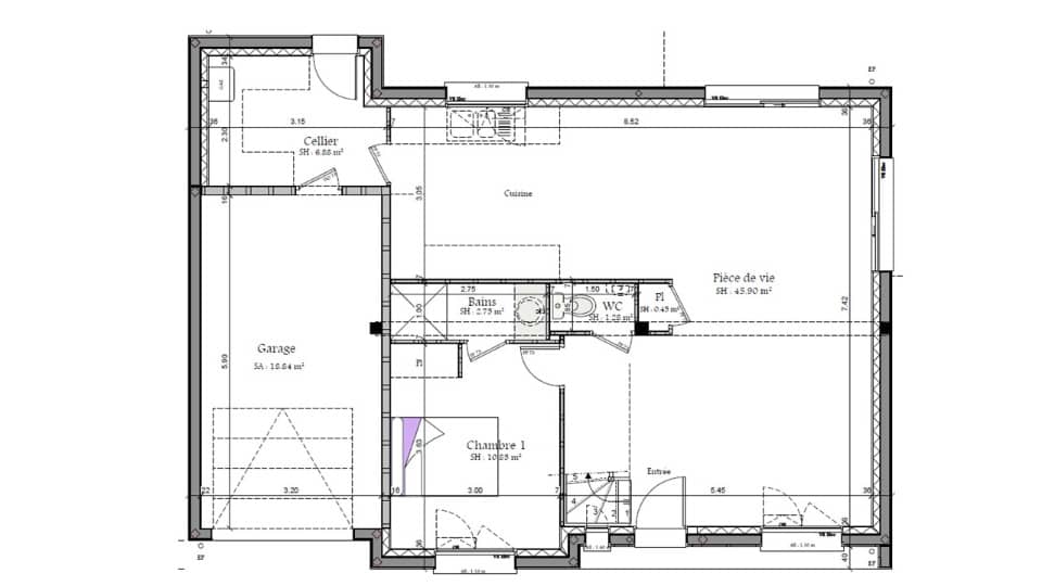 Maison neuve - Terrain à bâtir () à La Guierche, prix 285 500 €