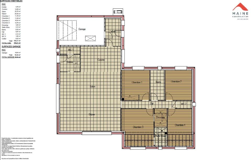 Maison neuve - Terrain à bâtir () à La Guierche (72), prix 385 000 €