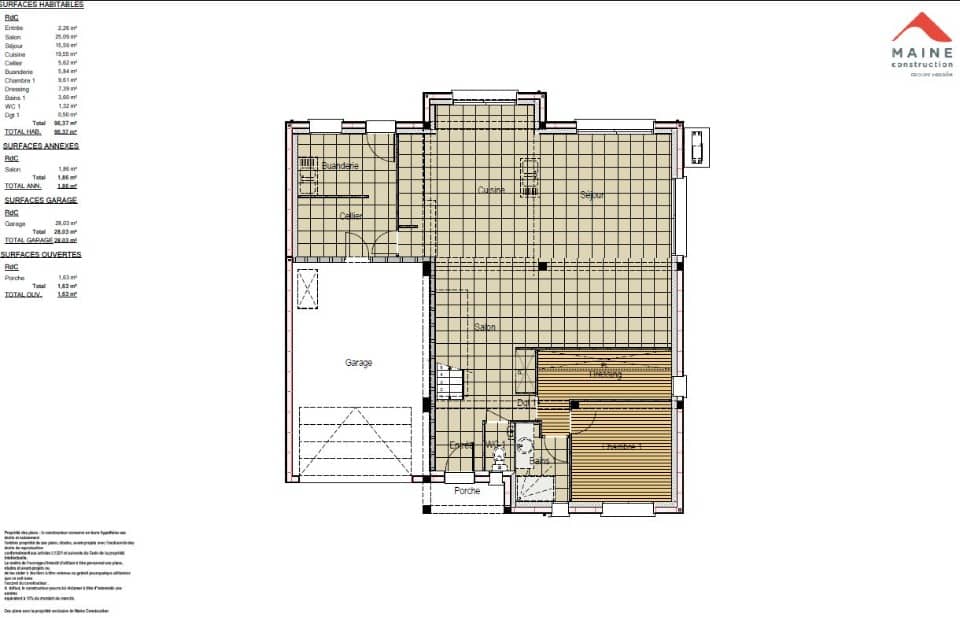 Maison neuve - Terrain à bâtir () à Guécélard, prix 360 000 €