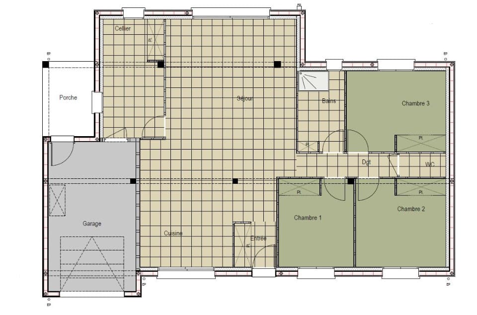 Maison neuve - Terrain à bâtir () à Guécélard (72), prix 280 000 €
