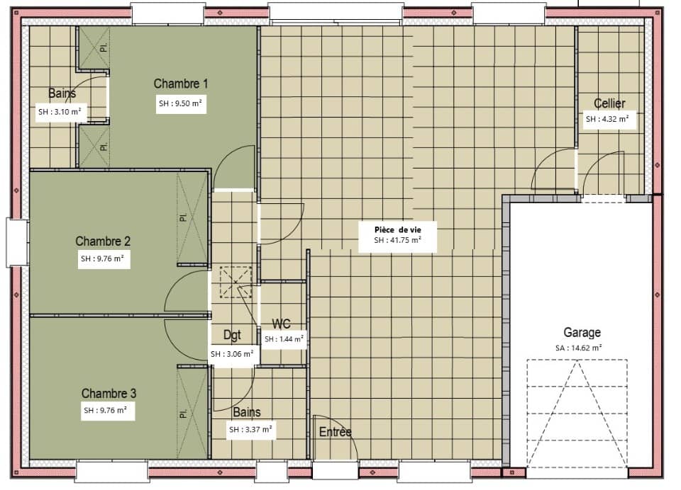 Maison neuve - Terrain à bâtir () à Guécélard, prix 215 000 €