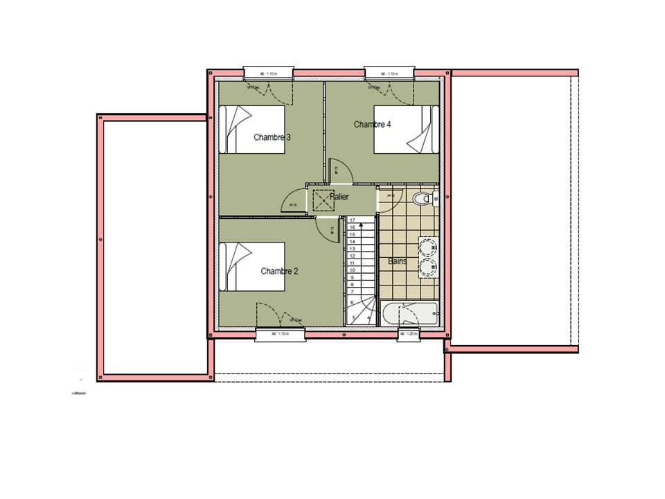 Maison neuve - Terrain à bâtir () à Guécélard (72), prix 320 000 €