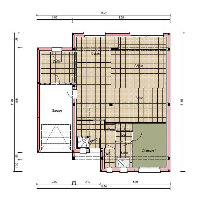 Maison neuve - Terrain à bâtir () à La Bazoge (72), prix 345 000 €