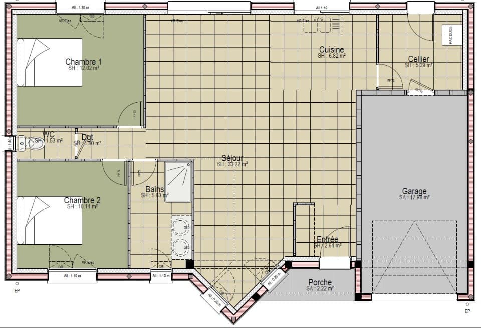 Maison neuve - Terrain à bâtir () à La Suze-sur-Sarthe (72), prix 200 500 €
