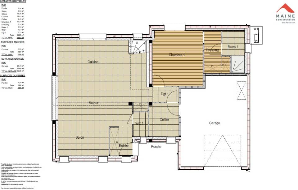 Maison neuve - Terrain à bâtir () à Parcé-sur-Sarthe, prix 265 000 €