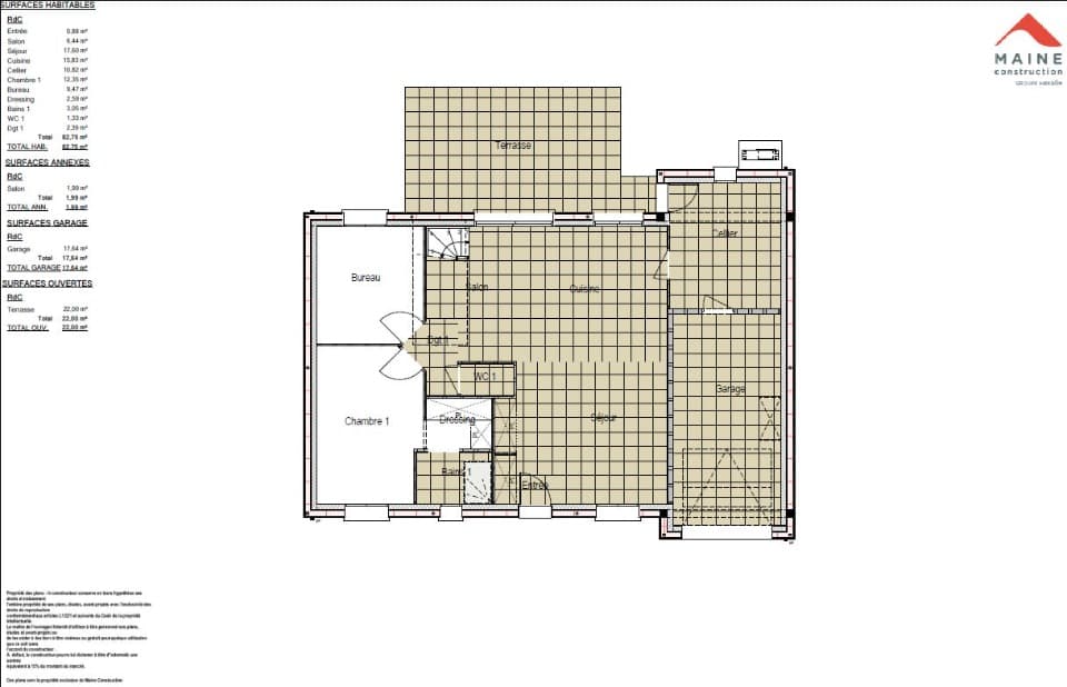 Maison neuve - Terrain à bâtir () à Parcé-sur-Sarthe (72), prix 255 000 €