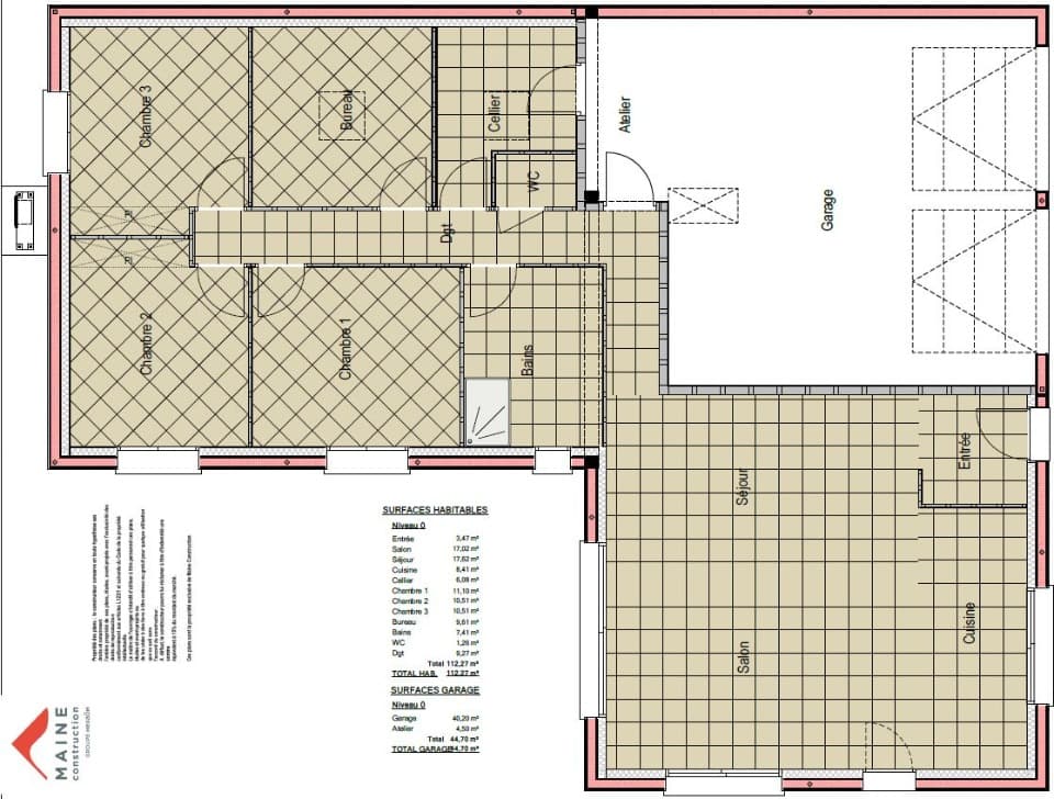 Maison neuve - Terrain à bâtir () à Cérans-Foulletourte (72), prix 290 000 €