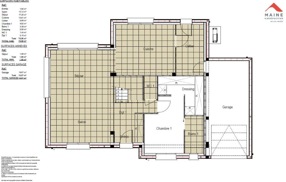 Maison neuve - Terrain à bâtir () à Aigné (72), prix 358 000 €