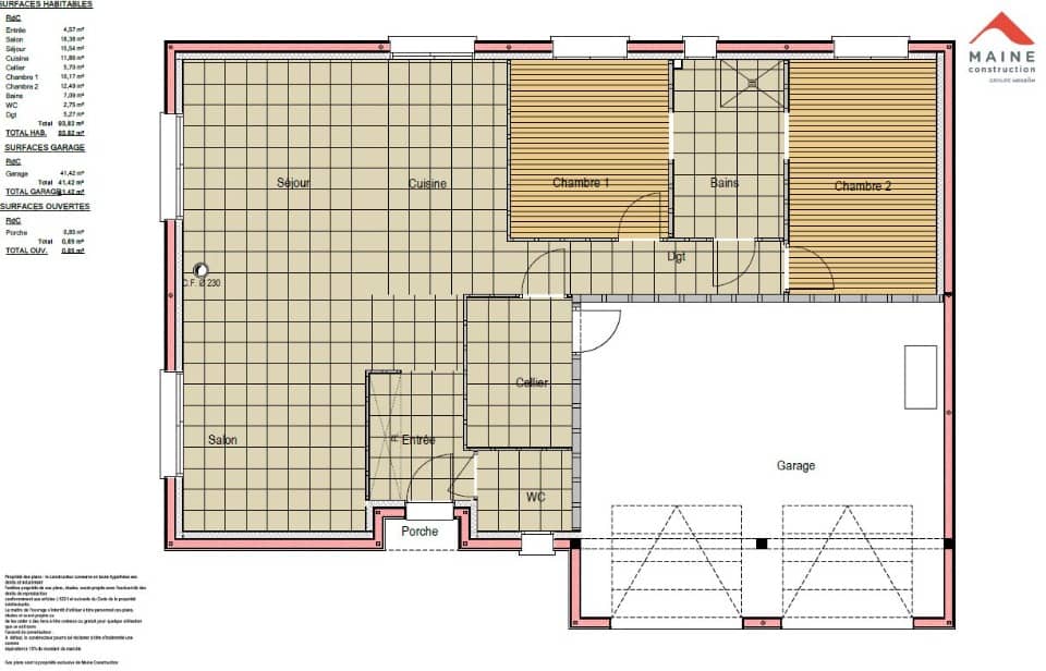 Maison neuve - Terrain à bâtir () à La Flèche, prix 255 000 €
