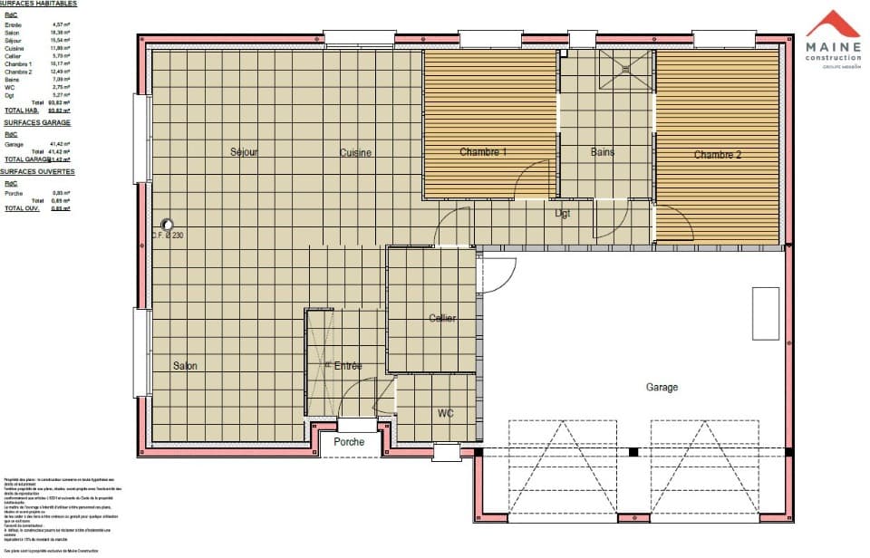 Maison neuve - Terrain à bâtir () à La Flèche (72), prix 255 000 €