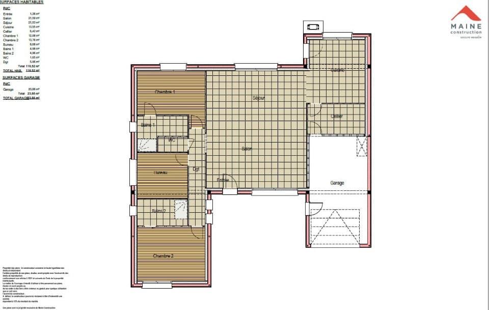 Maison neuve - Terrain à bâtir () à Guécélard (72), prix 300 500 €