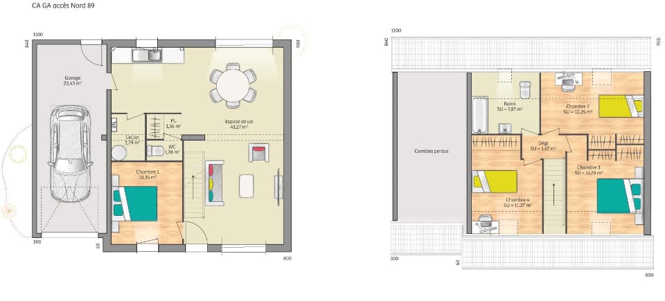 Maison neuve - Terrain à bâtir () à Fatines (72), prix 209 000 €