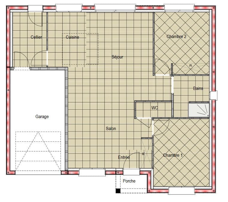 Maison neuve - Terrain à bâtir () à Fatines (72), prix 191 000 €