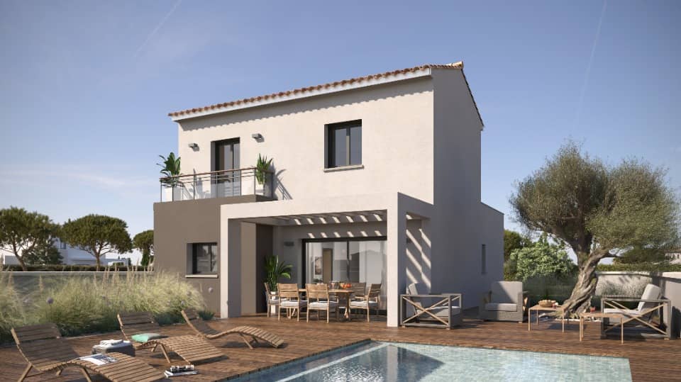 Maison neuve - Terrain à bâtir Ginestas (11120) à Ginestas (11), prix 329 755 €