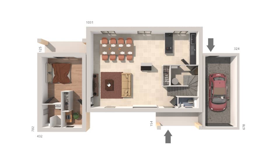 Maison neuve - Terrain à bâtir Moussan (11120) à Moussan (11), prix 432 097 €