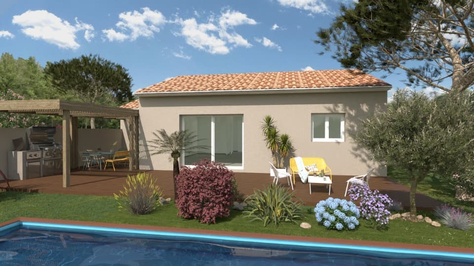 Maison neuve - Terrain à bâtir () à Rieux-Minervois (11), prix 183 771 €