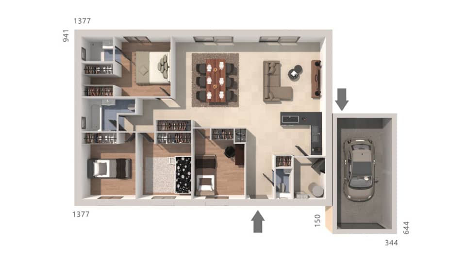Maison neuve - Terrain à bâtir () à Narbonne (11), prix 483 171 €