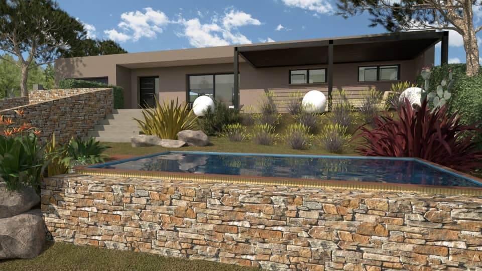 Maison neuve - Terrain à bâtir Bize-Minervois (11120) à Bize-Minervois (11), prix 360 800 €