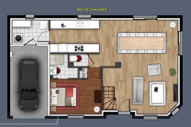 Maison neuve - Terrain à bâtir Bennecourt (78270) à Bennecourt (78), prix 273 300 €