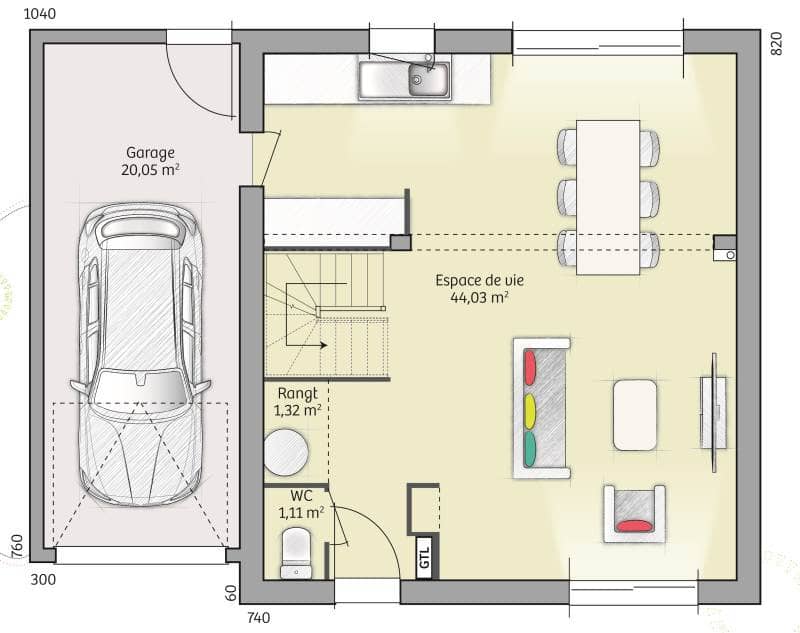 Maison neuve - Terrain à bâtir Saint-Aubin-d'Écrosville (27110) à Saint-Aubin-d'Écrosville (27), prix 223 000 €