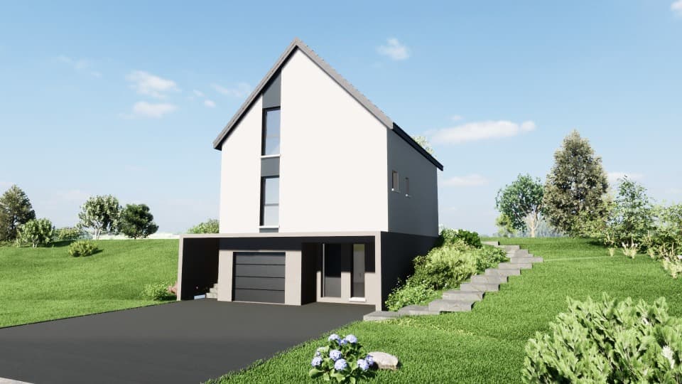Maison neuve - Terrain à bâtir Issenheim (68500) à Issenheim (68), prix 350 000 €