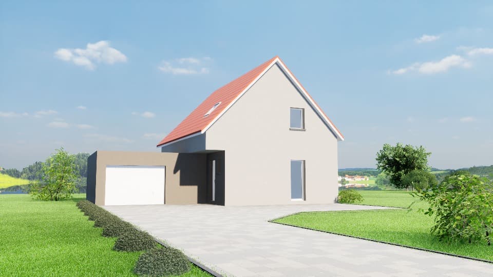 Maison neuve - Terrain à bâtir Niederhergheim (68127) à Niederhergheim (68), prix 399 500 €