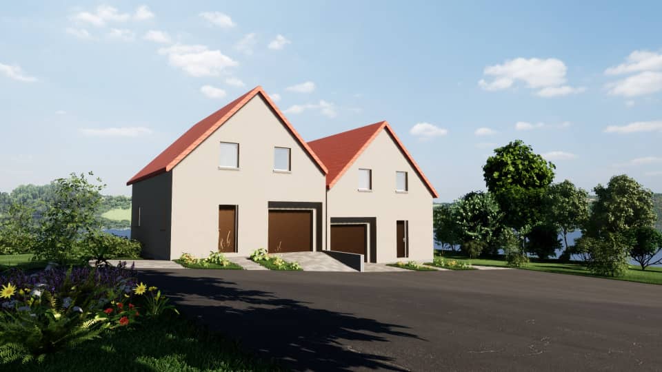 Maison neuve - Terrain à bâtir  () à Osthoffen (67), prix 366 660 €
