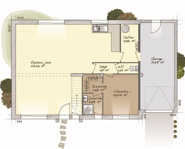 Maison neuve - Terrain à bâtir Glos-sur-Risle (27290) à Glos-sur-Risle (27), prix 240 000 €
