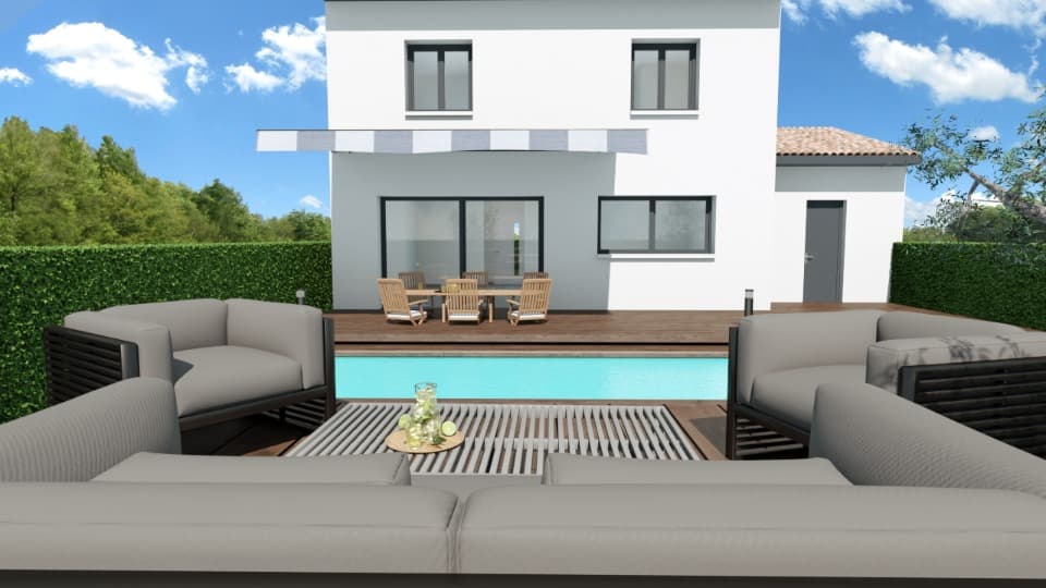 Maison neuve - Terrain à bâtir () à Saint-Mathieu-de-Tréviers (34), prix 390 000 €