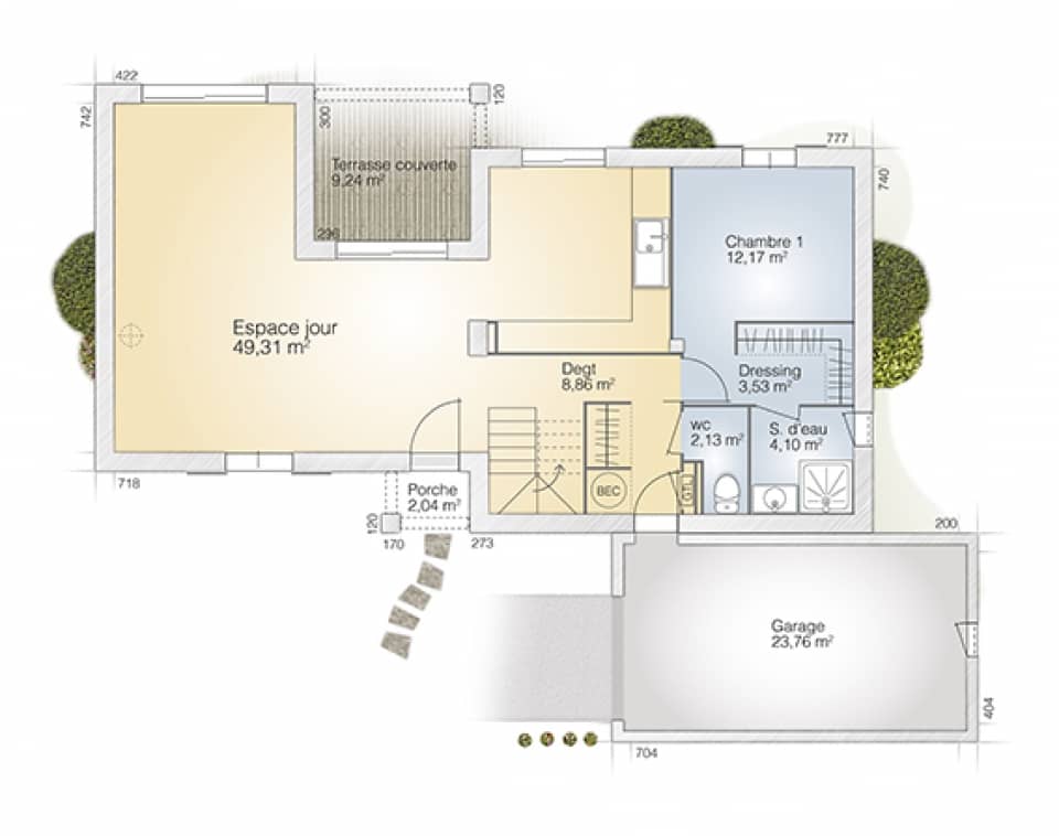 Maison neuve - Terrain à bâtir Castries (34160) à Castries (34), prix 586 500 €