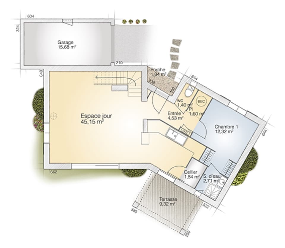 Maison neuve - Terrain à bâtir Combaillaux (34980) à Combaillaux (34), prix 427 900 €
