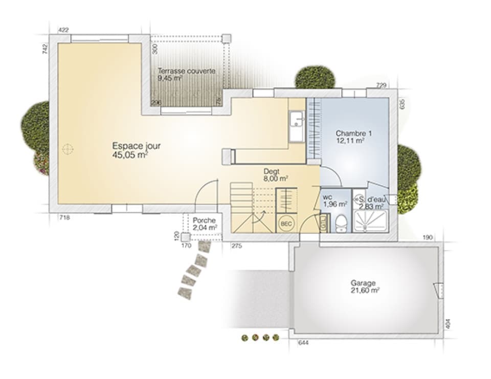 Maison neuve - Terrain à bâtir Villeneuve-lès-Maguelone (34750) à Villeneuve-lès-Maguelone (34), prix 414 500 €