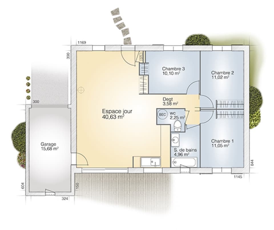Maison neuve - Terrain à bâtir Gigean (34770) à Gigean (34), prix 334 200 €