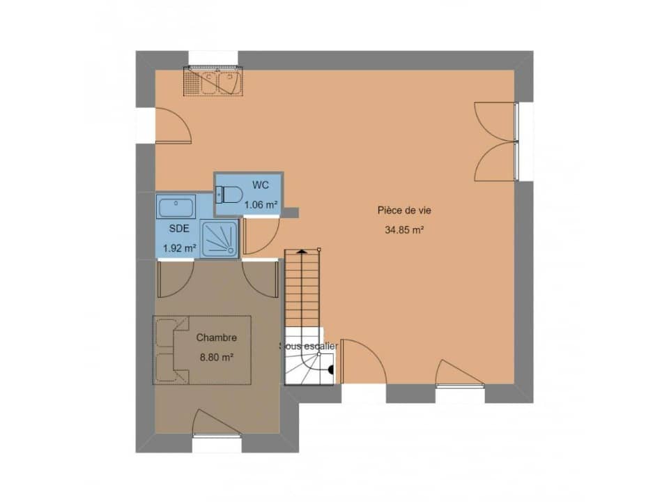 Maison neuve - Terrain à bâtir  () à Guipavas (29), prix 362 000 €
