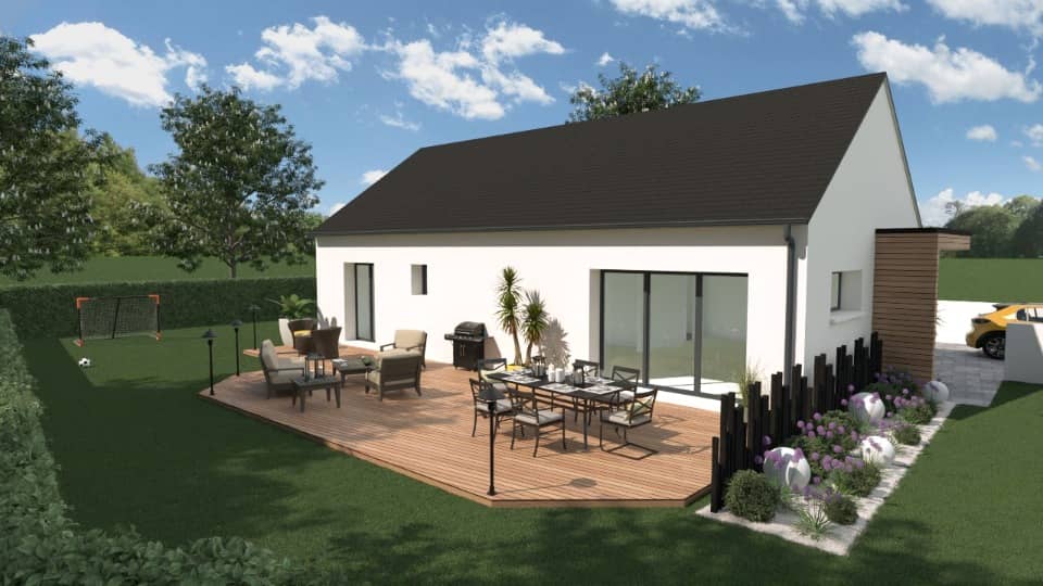 Maison neuve - Terrain à bâtir () à Lesneven (29), prix 265 700 €