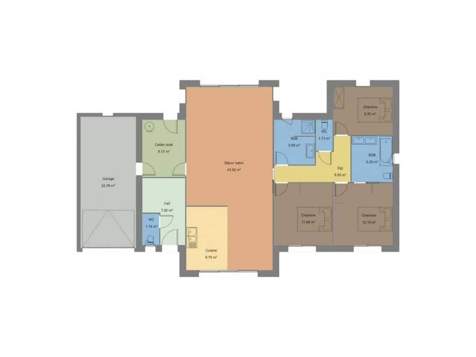 Maison neuve - Terrain à bâtir  () à Plougastel-Daoulas (29), prix 404 300 €