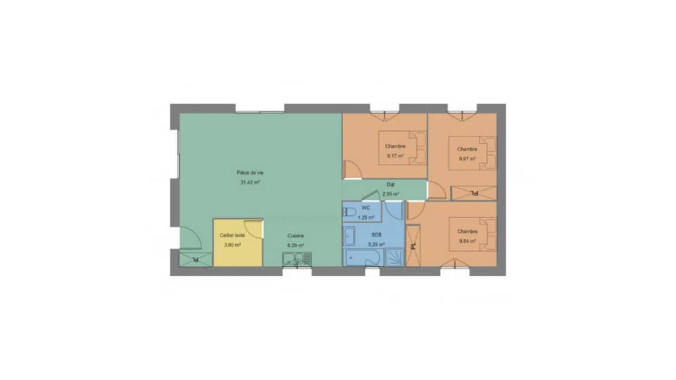 Maison neuve - Terrain à bâtir  () à Plouescat (29), prix 236 800 €