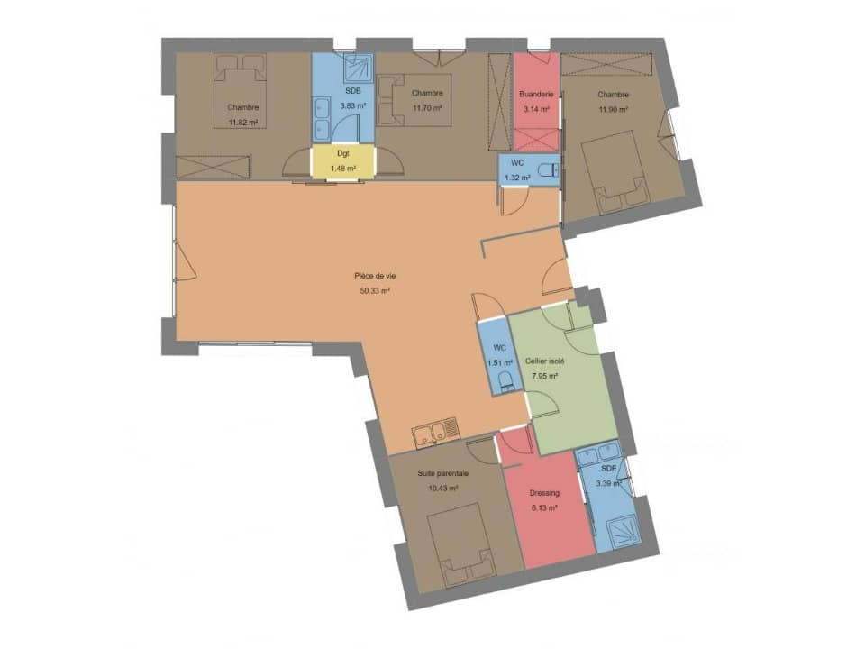 Maison neuve - Terrain à bâtir () à Guipavas (29), prix 412 300 €